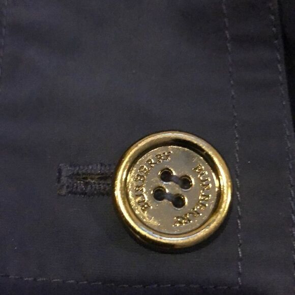 BURBERRY Kids Blue Buttons Removable Hood Raincoat Signature Plaid Size 4Y - Picture 3 of 8